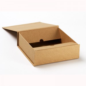 Fait à la main whosale design personnalisé luxe beau carton pliant boîte de cadeau de papier kraft