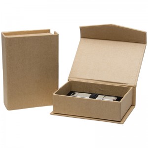 Emballage kraft personnalisé recyclé fait sur commande emballé des boîtes-cadeau pliantes de papier pour la nourriture
